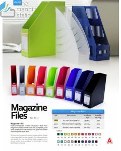 Foto Boxfile kotak berkas Bantex 4011-21 Magazine File F4 10 cm Lilac merek Bantex