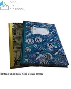 Gambar Atk Bintang Obor Buku Tulis Folio Deluxe 300 Lembar Hard Cover Beli di Toko Bina Mandiri Stationery harga murah semua peralatan sekolah lengkap