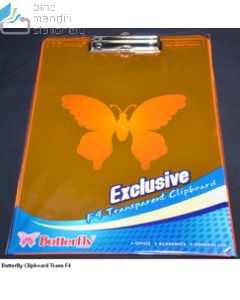 Contoh papan ujian Butterfly Clipboard Trans F4 merek Butterfly