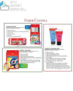 Contoh Cat Air & Cat Akrilik merk Faber Castell