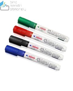 Faber-Castell Whiteboard Set-3 Marker (570703) Spidol papan tulis 3 warna hitam merah biru