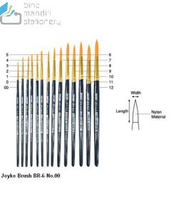 Joyko Brush BR-6 No.00 Kuas Lukis Cat Air Cat Minyak Akrilik