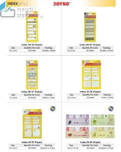 Sticky Note Pesan Tempel Joyko Index & Memo IM-58 (Kertas)