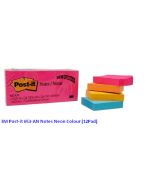 Contoh Alat Perlengkapan Kantor merk 3M Post-it , Gambar Produk 3M Post-it 653-AN Sticky Note Neon Colour - 12Pad  harga 6100 di Toko Peralatan Sekolah Murah