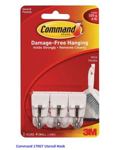 Contoh Alat Perlengkapan Kantor merk 3M Command , Gambar Produk Command 17067ES Small Wire Hooks harga 63500 di Toko Peralatan Sekolah Murah